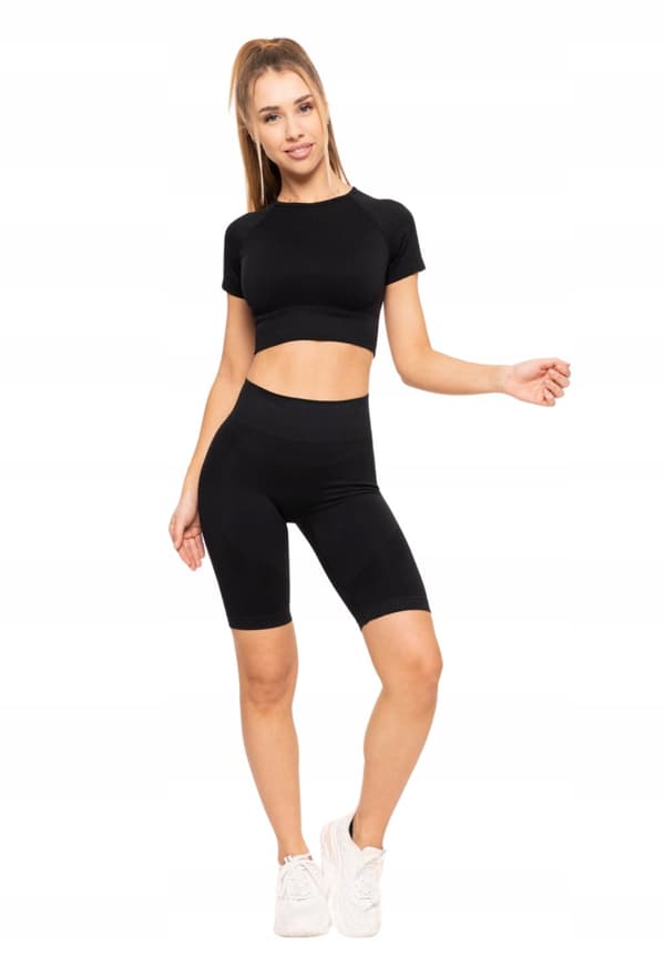 Korta leggings för cykling med sömlös push-up och hög midja, MORAJ L