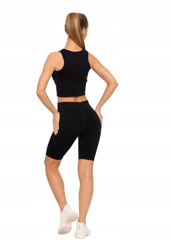 Korta leggings för cykling med sömlös push-up och hög midja, MORAJ L