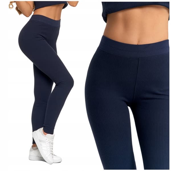 DAME RIBBED LEGGINGS Lange Bomuldsstrømpebukser Uigennemsigtige Moderigtige MORAJ L