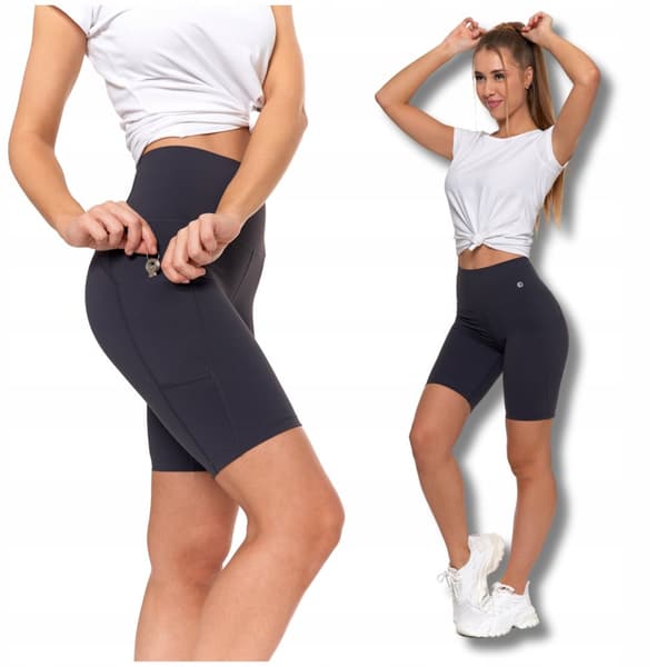 Leggings Cykelshorts Dame Sport Højtaljede Lommer MORAJ XL