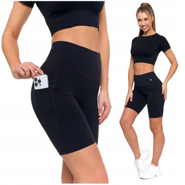 Leggings Cykelshorts Dame Sport Høj Talje med Lommer MORAJ XL