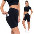 Miniatyrbillede 1 af 11: Leggings Cykelshorts Dame Sport Høj Talje med Lommer MORAJ XL