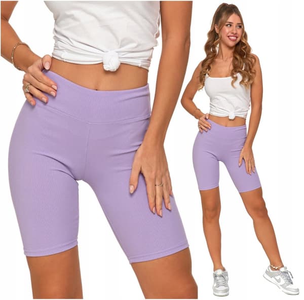 Pyöräilyleggingsit Ribbed Short Biker Leggings Naisten läpinäkymättömät MORAJ S/M