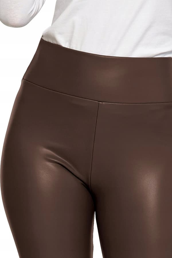 Damleggings med isolerande ekologiskt läder och hög midja MORAJ L