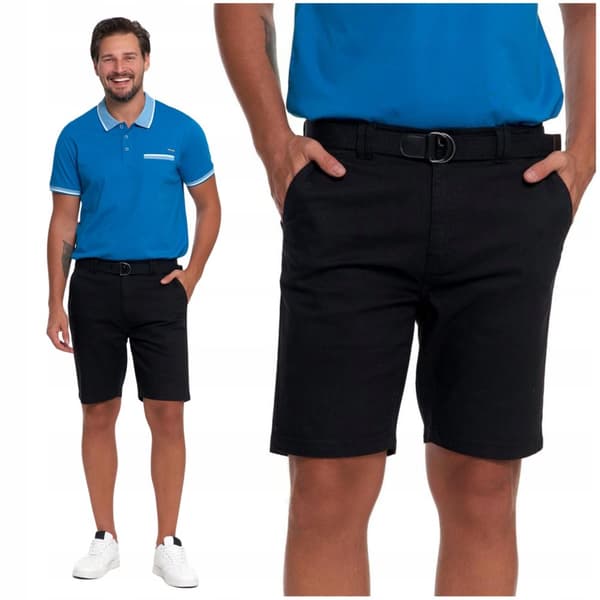 Herrshorts Sommarshorts med bälte Elegant Moderiktig MORAJ - M