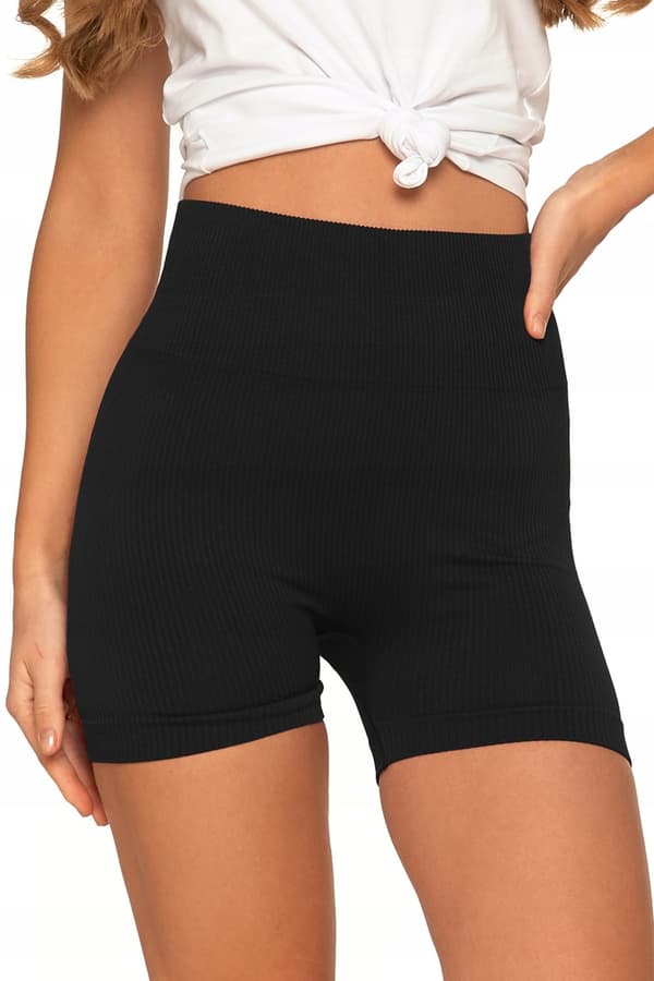 Cykelleggings Dam Push-up Hög Midja Ribbad MORAJ L/XL