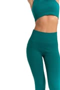 Miniatyrbild 5 av 11: Damsportleggings med hög midja, ribbad, bekväm MORAJ L/XL