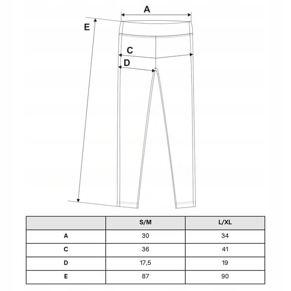 Damsportleggings med hög midja, ribbad, bekväm MORAJ L/XL
