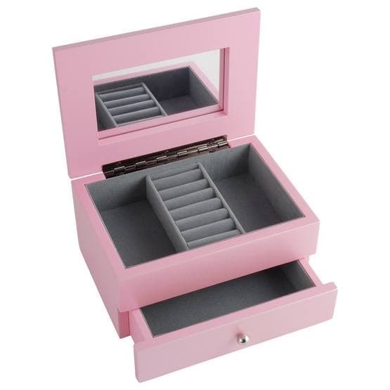 Dacapo Silver - Smyckeskrin -Rosa Trä Med Låda