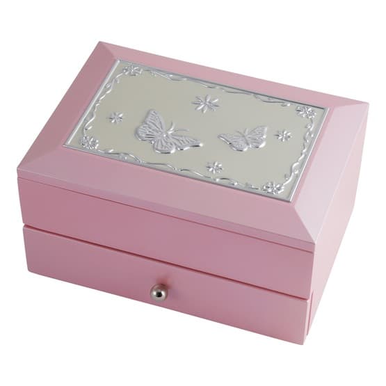 Dacapo Silver - Smyckeskrin -Rosa Trä Med Låda