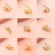 10 PCS U-shaped Nose Clip Copper Inlaid With Zircon Nose Decoration, Color: G-231 Gold