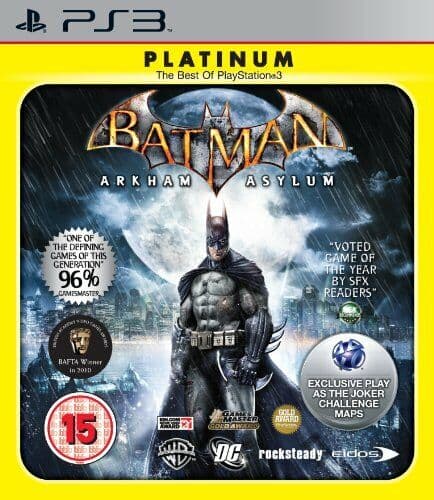 Batman: Arkham Asylum - Platinum (Sony Playstation PS3) - Game  80VG  (Pre Owned)