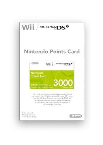 Nintendo Points Card 3000 (Nintendo DSi/Wii) - Game  04VG  (Pre Owned)