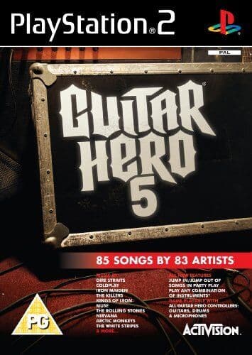 Guitar Hero 5 - Game Only (Sony Playstation PS2) - Game  POVG  (Pre Owned)