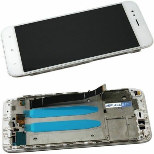 LCD Screen For Xiaomi Mi A1 White Replacement Touch Digitizer Frame Assembly