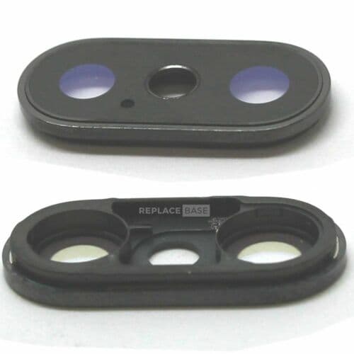 Camera Lens For iPhone XS Max Black Replacement Rear Dual With Metal Housing