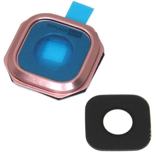 Camera Lens For Samsung Galaxy A7 2016 A710 Replacement Frame Adhesive Pink BAQ