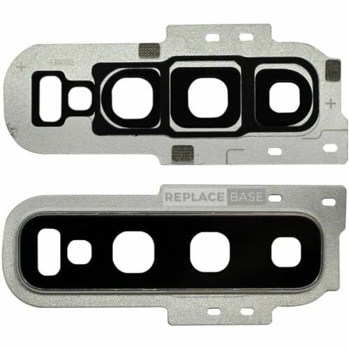 Camera Lens For Samsung Galaxy S10 Ceramic White Replacement BAQ With Frame