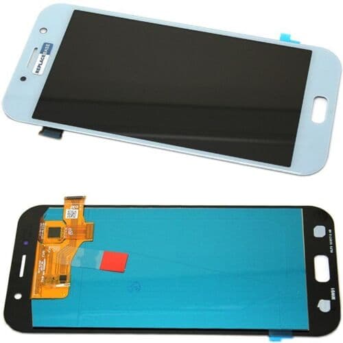 AMOLED Screen For Samsung Galaxy A7 A720 Blue Touch Bonding Assembly Replacement