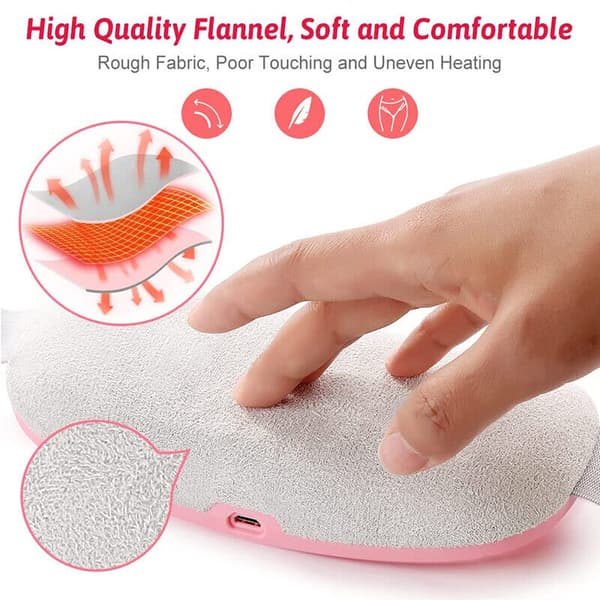 USB Electric Heating Menstrual Heat Pad Belt Woman Period Pain Relief Cramps