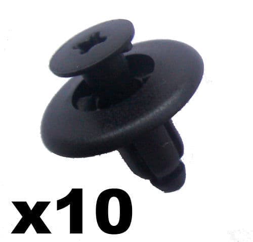 10x Mazda Wheel Arch Lining Clips, 8mm Trim Clips BC1D56145