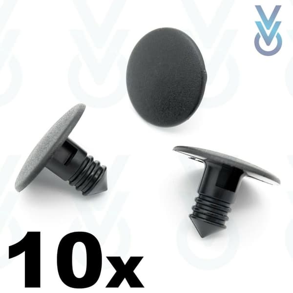 10x Front Wheel Arch Lining Clips, Splashguard Clips for Peugeot 106 & Partner