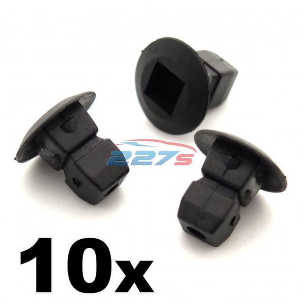10x Plastic Grommets, Lock nuts, Expanding Nuts- Skoda Bumper, Trim, Shields etc