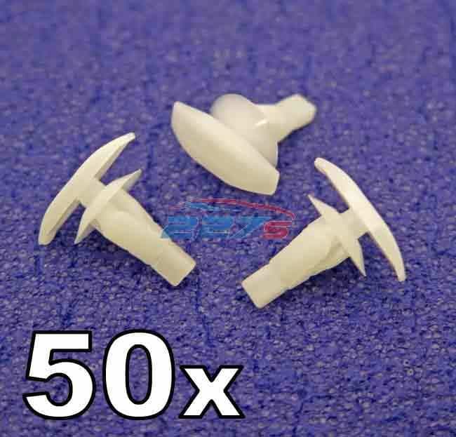 50x 6mm Weatherstrip & Rubber Door Seal Clips Fits Mitsubishi Shogun