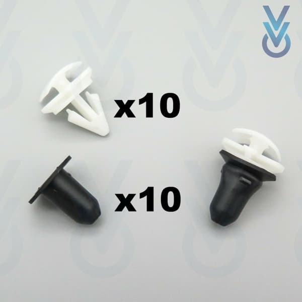 Front & Rear Wing & Wheel Arch Flare Trim Clips, Fits Volkswagen Tiguan Mk1 Mk2