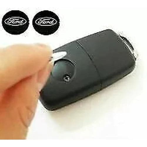 2 x NEW Remote Key Fob Badge Emblem Sticker Logo for Ford in Black - 14mm