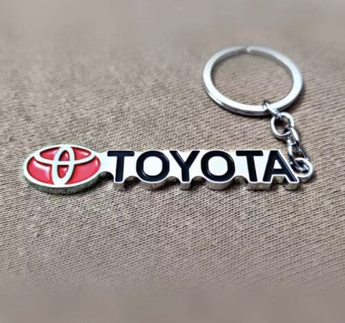 Toyota Car Logo Metal Droplet Keyring Keychain UK Seller E625