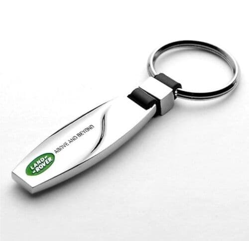 Land Rover Range Sport Defender Style Chrome Keyring  All Models GIFT New Chain