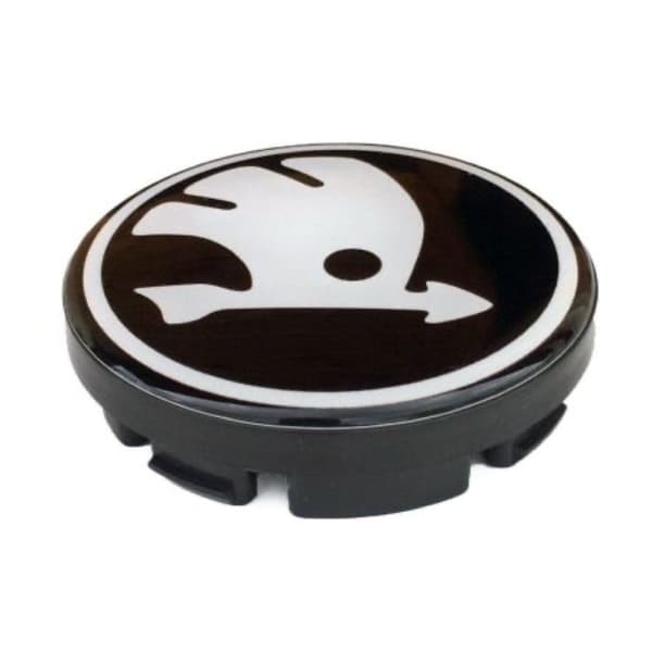Black/Chrome Skoda Car Wheel Center Caps Hub Cover 60mm 1 PCS For Felicia Octavia Fabia Roomster Superb Yeti Rapid Citigo