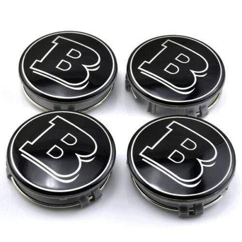 Brabus Mercedes Car Wheel Center Caps Hub Cover 75mm 4 PCS For A B C E S G CLASS CLA CLS SLK ML AMG