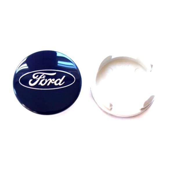 Blue Ford Wheel Center Cap Hub Badge 54mm 1 PCS For C-Max Galaxy Focus Mondeo Transit Ka Fiesta Kuga B-Max