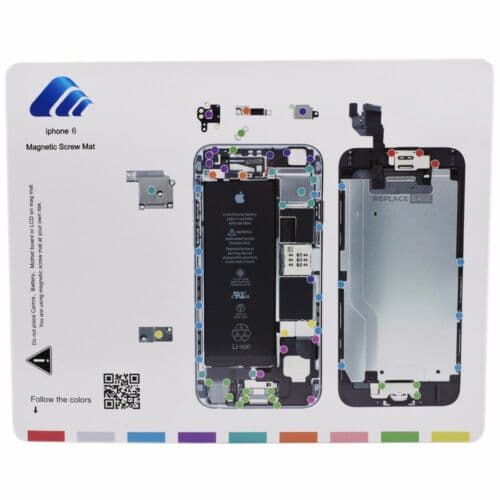 Screw Management Diagram For Apple iPhone 6 4.7" Magnetic Manage Project Mat
