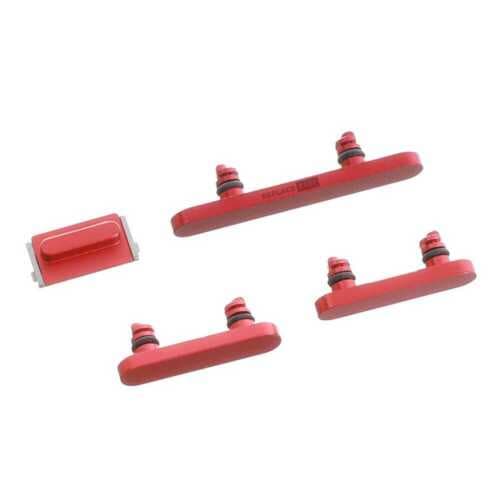 External Power Volume Mute Buttons Red For iPhone 14 14 Plus Replacement Part