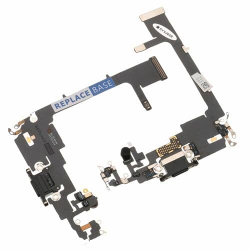 Replacement Charging Port Cable For Apple iPhone 11 Pro Microphone Part Black
