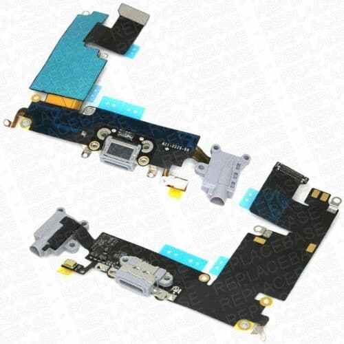 Dock For Apple iPhone 6 Plus Black Replacement Port Socket Microphone Headphone