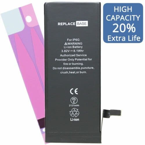 Battery For iPhone 6 - Premium High Capacity Long Life Replacement - 2200mAh