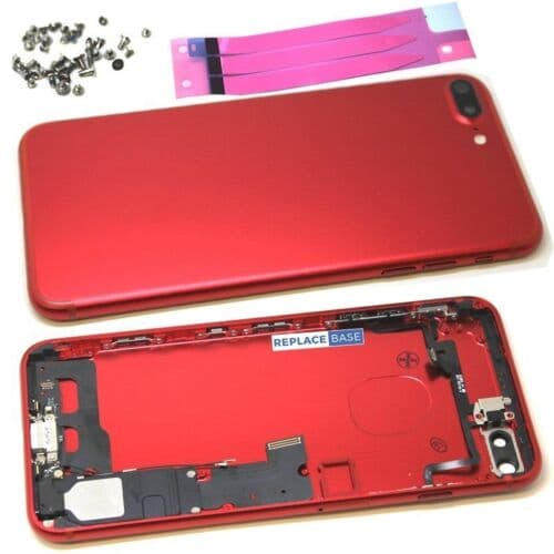 Rear Cover For Apple iPhone 7 Plus No Logo Red Housing Battery Assembly + Cables