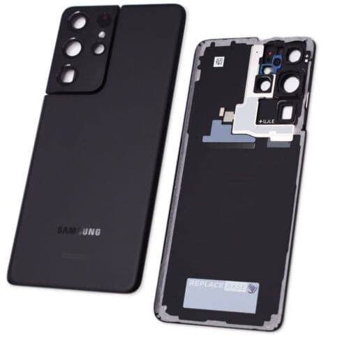 Original Battery Cover For Samsung S21 Ultra Replacement Rear Phantom Black C