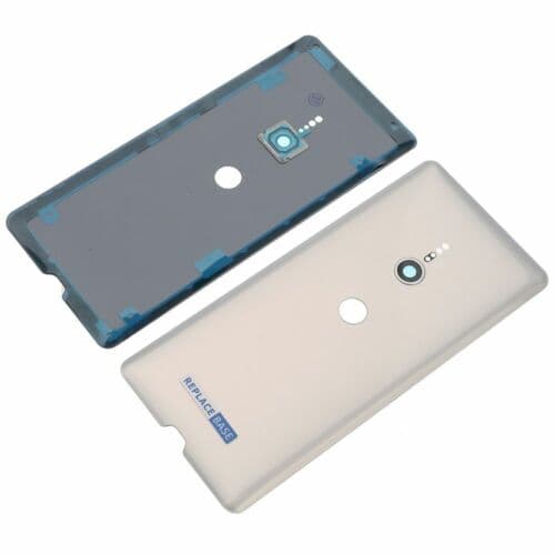 Battery Cover Panel Camera Lens Adhesive For Sony Xperia XZ3 White Replacement