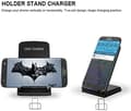 Miniatyrbilde 3 av 3: Black Wireless Desktop Stand Charger Qi-Certified 10W Fast Charge For  ONEPLUS NORD CE3