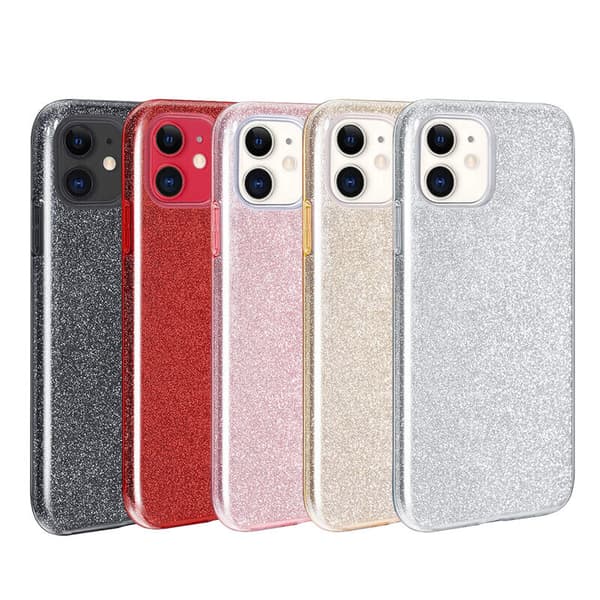 Bling Glitter Case Clear Gel Soft Phone Case Cover Apple  iPhone SE 2020 Silver