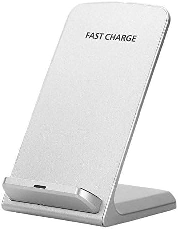 White Wireless Desktop Stand Charger Qi-Certified 10W Fast Charge For HUAWEI NOVA ENJOY 20E