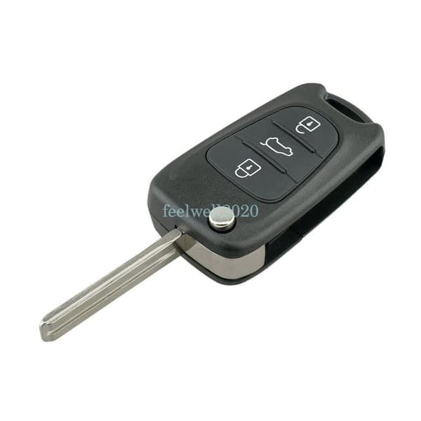 3 Button Flip Remote Key Fob Blade 433Mhz ID46 Chip For Hyundai I30 IX35 UK