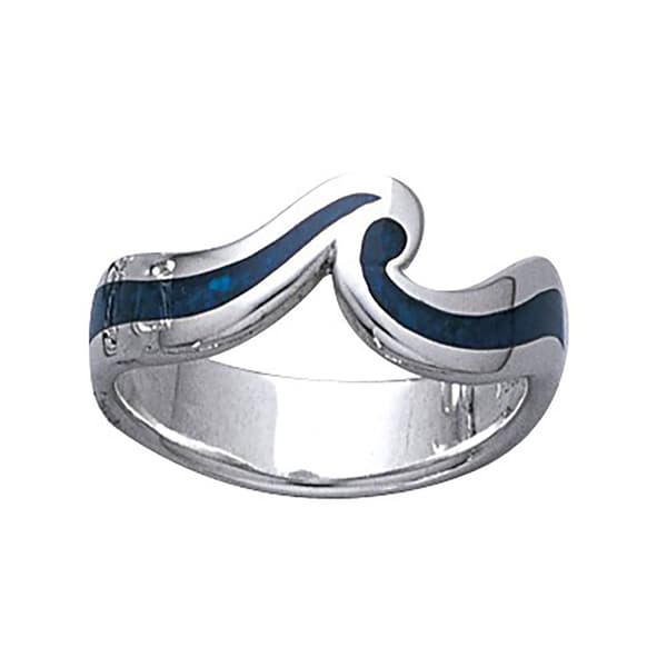Dive Silver Wave Ring Silver 6