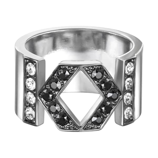 Karl Lagerfeld Rengas 5448358 Hopeinen  Mies