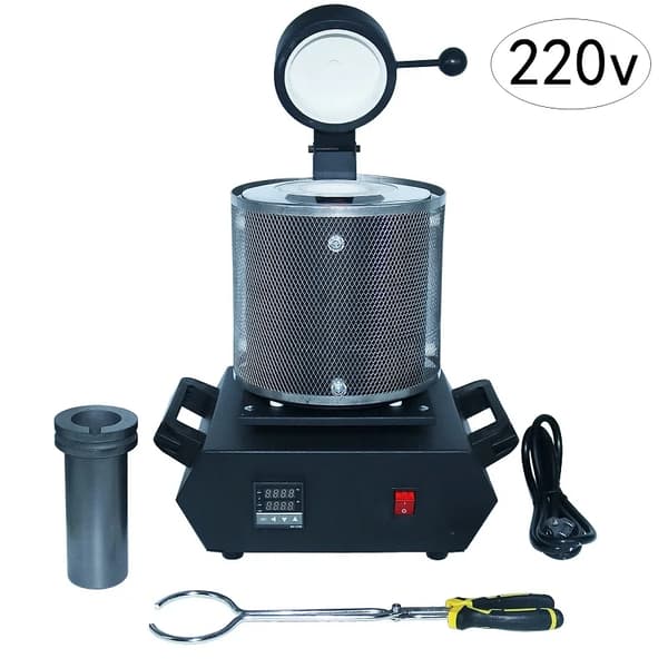 Kullan sulatusuuni, 3 kg kapasiteetti, 2100 W lämmitys, Musta 220V